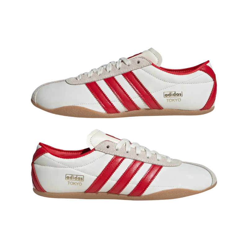 Adidas Tokyo Mary Jane Cream White / Red / Gold Metallic