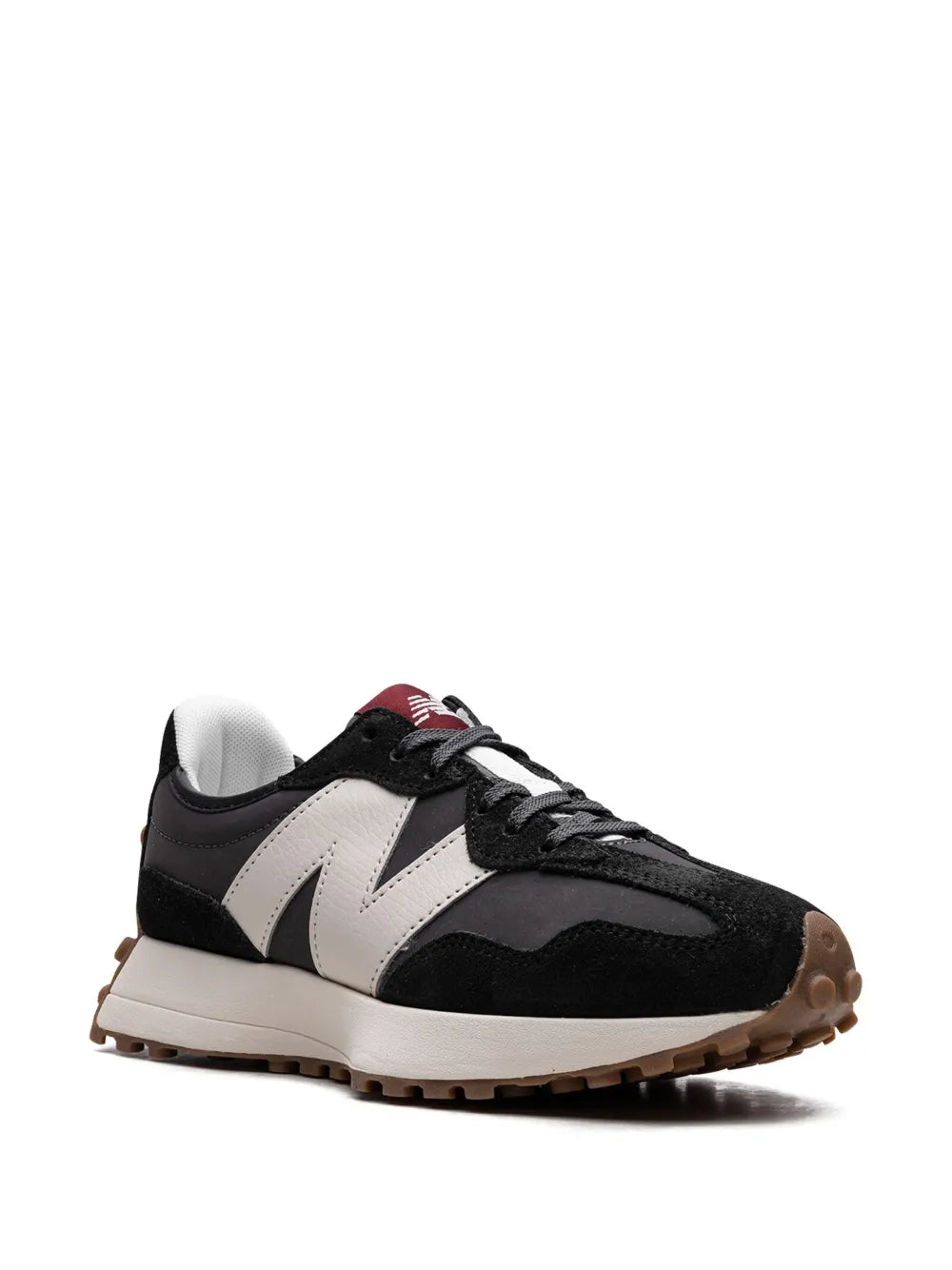 New Balance 327 black white gum