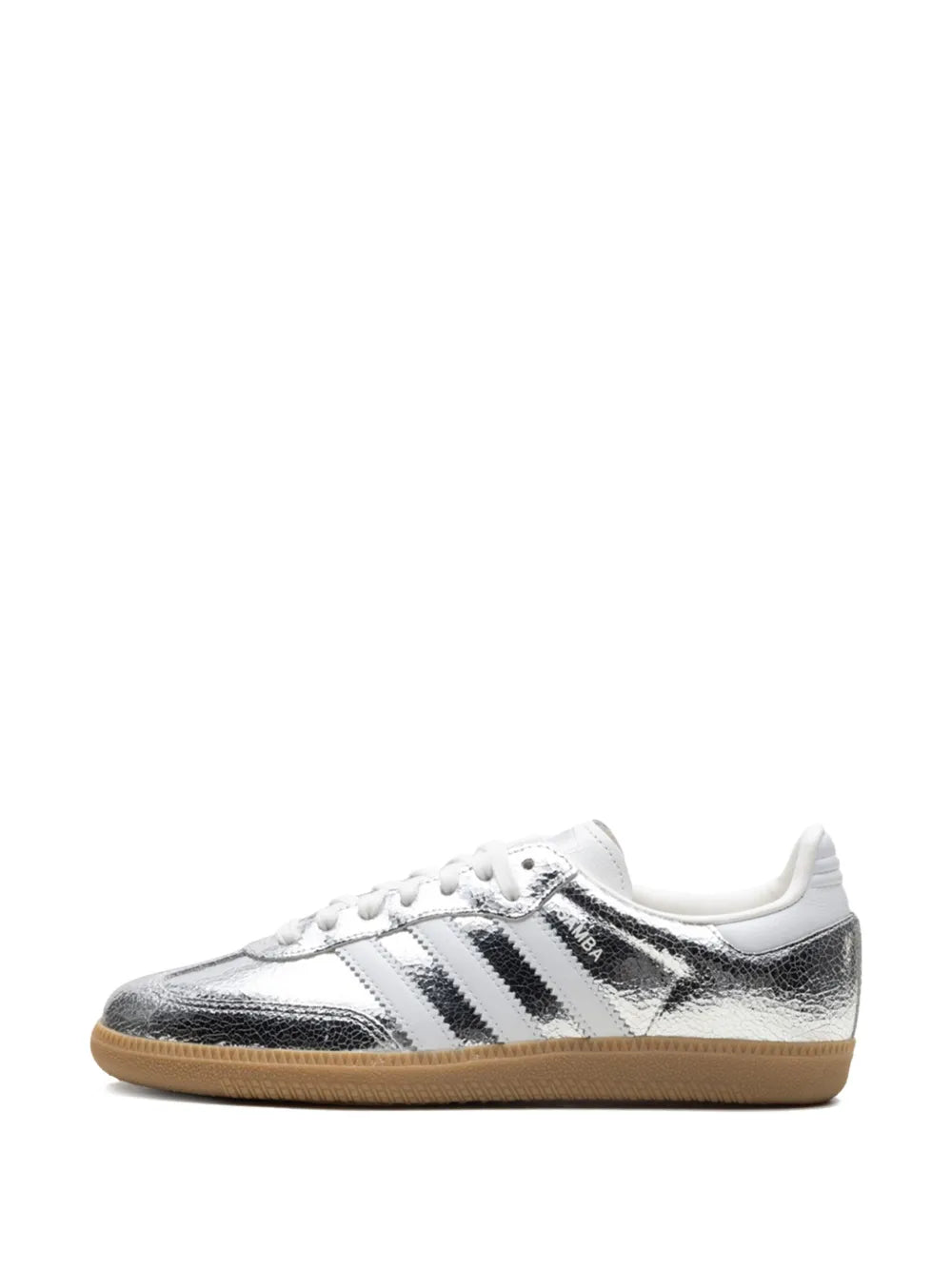 adidas Samba OG "Silver Metallic Cracked Leather