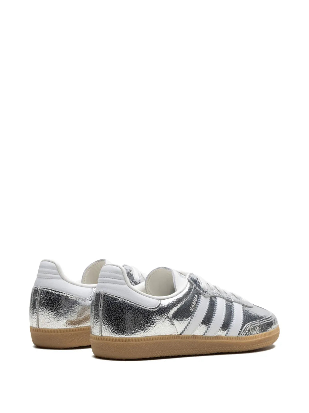 adidas Samba OG "Silver Metallic Cracked Leather