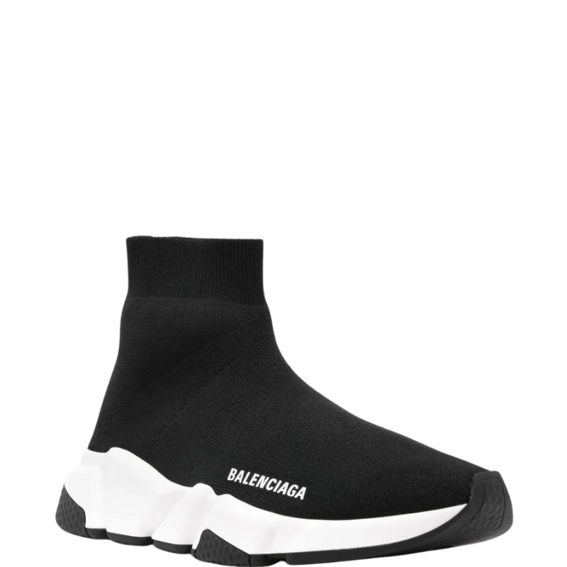 Balenciaga Trainer Speed Sneakers Black White