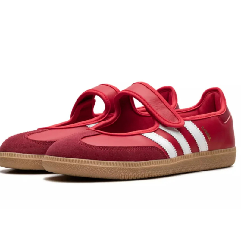 Adidas Samba Jane vibrant red colorway