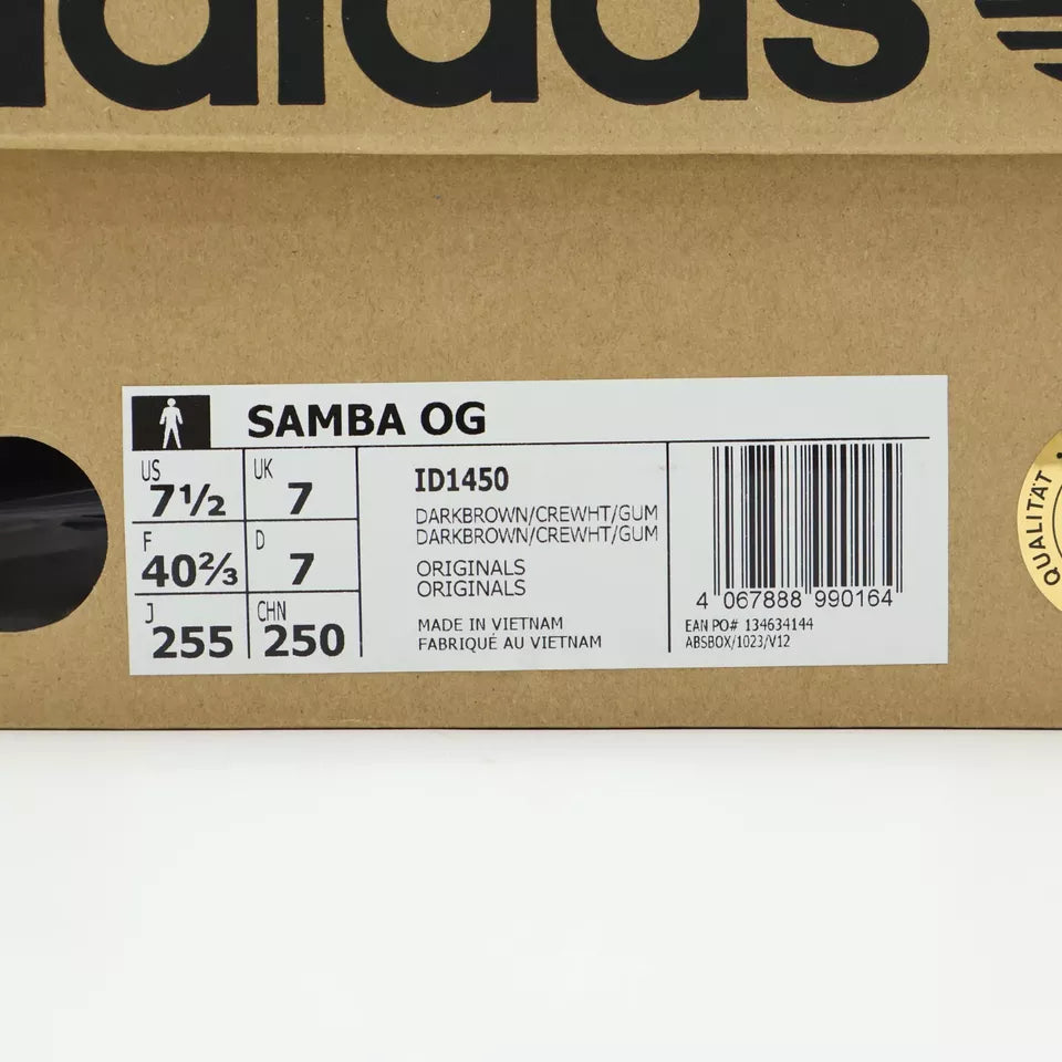 adidas Samba OG ‘Dark Brown Cream White’