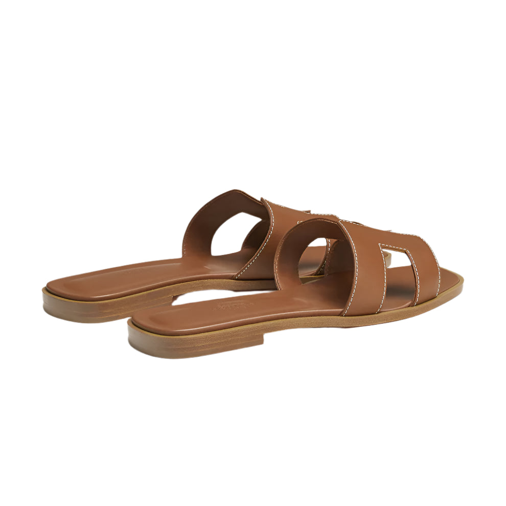 Hermes Oran sandal Brown