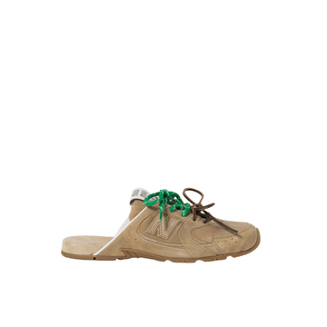 New Balance X Miu Miu 530 SL faded suede mules – Ecru