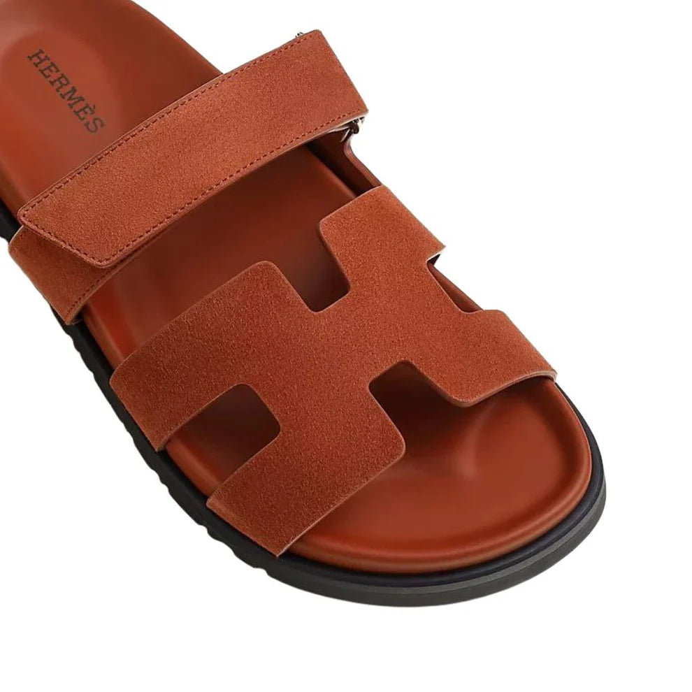 Hermes Oran sandal marron muscovado