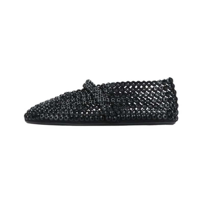 Alaïa Embellished Ballet Flat Black