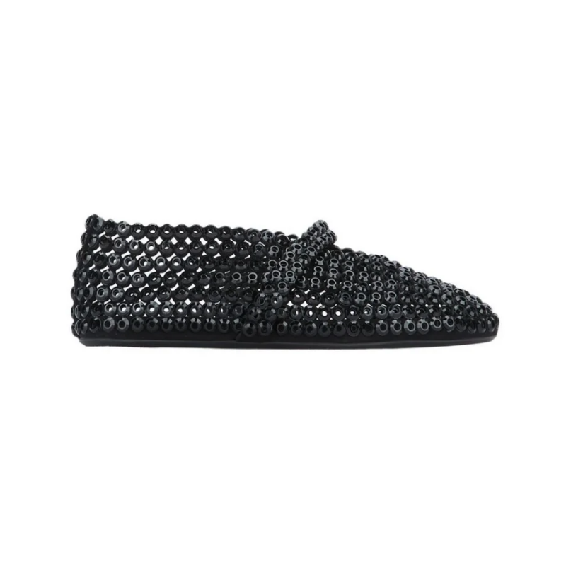 Alaïa Embellished Ballet Flat Black