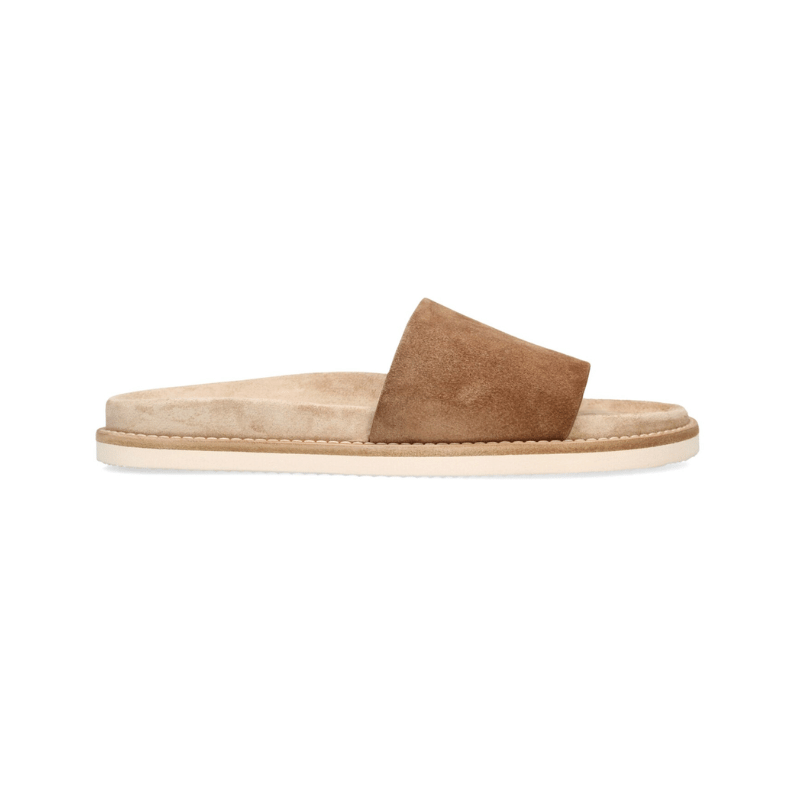 Brunello Cucinelli Suede Slides Brown