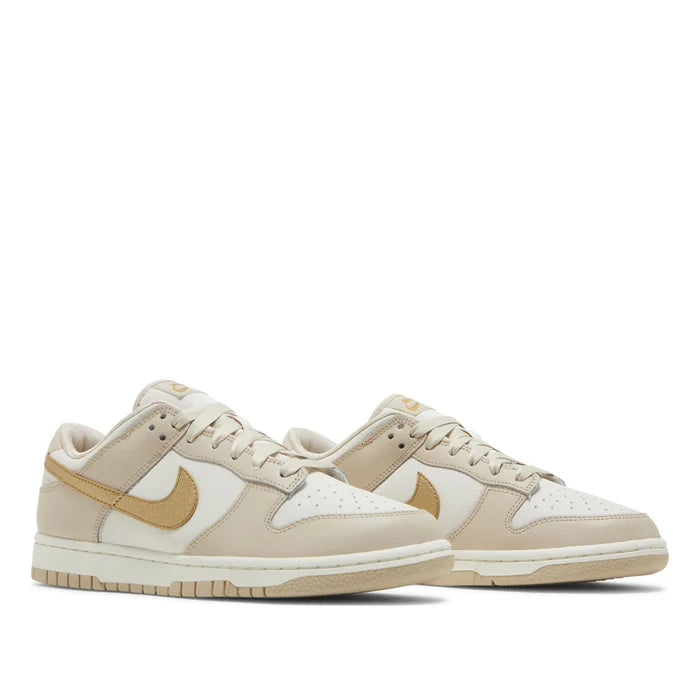 Nike Dunk low gold swoosh