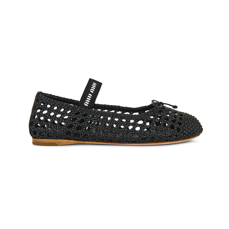 Miu Miu ballet flats Black