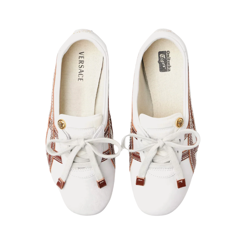Onitsuka Tiger x Versace Tai-Chi Sakura Nappa White Brown