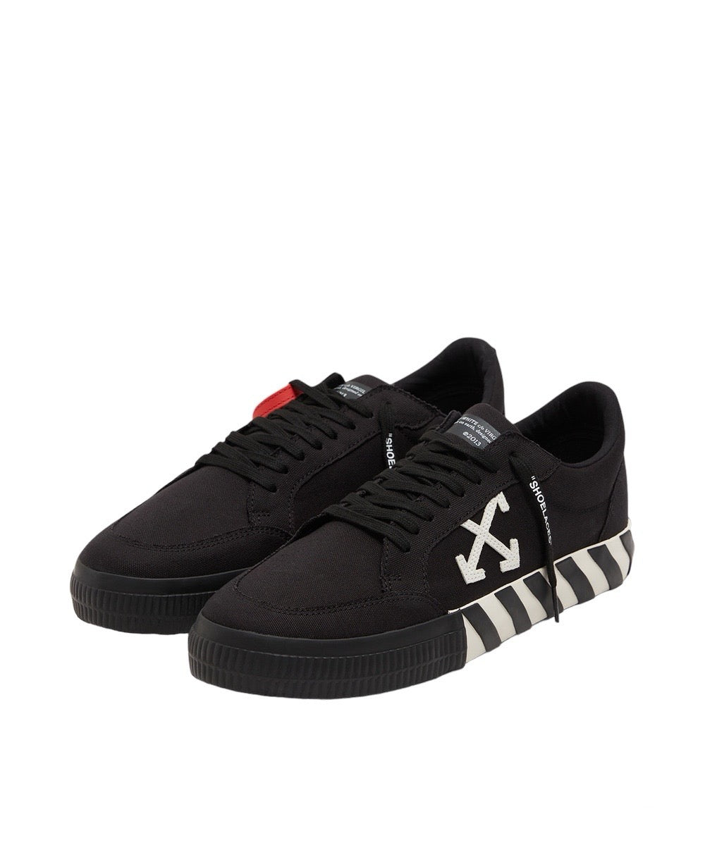 OFF-WHITE Vulcanized Low Canvas Black White