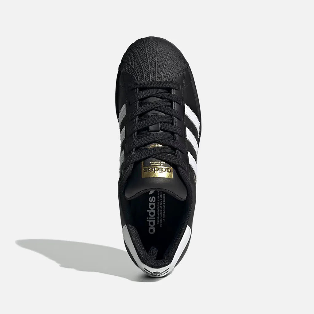 Adidas superstar black white