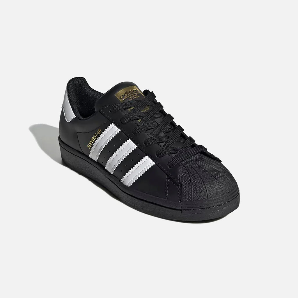 Adidas superstar black white