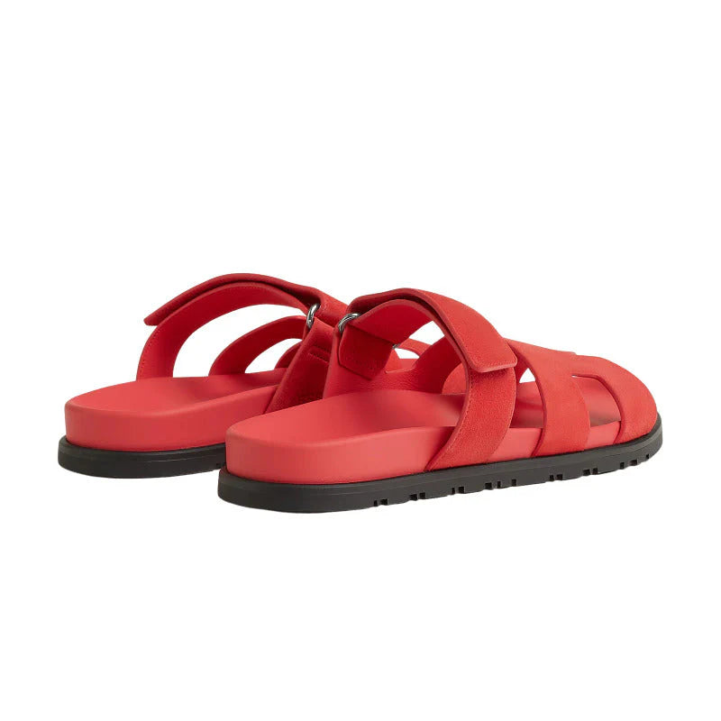 Hermes Chypre sandal Rose/Vermillon