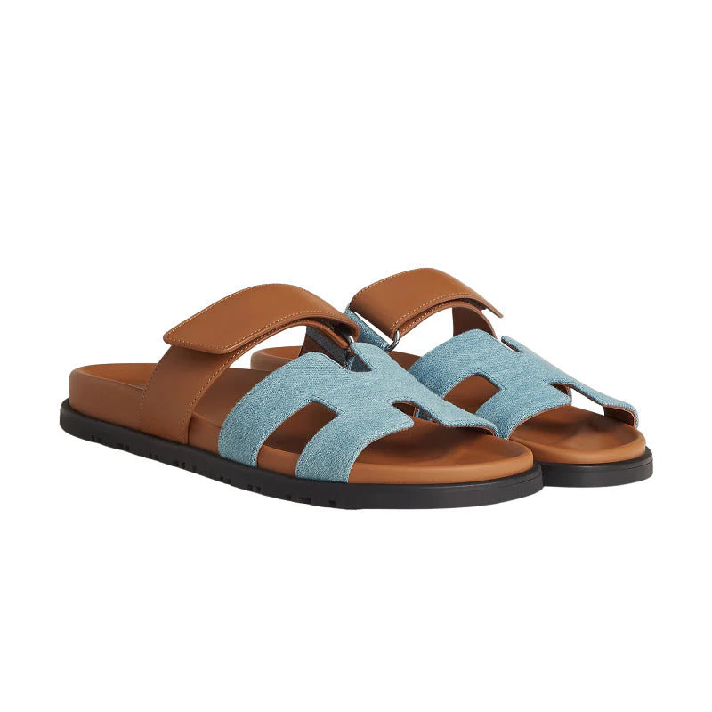 Hermes Chypre Sandal bleu clair