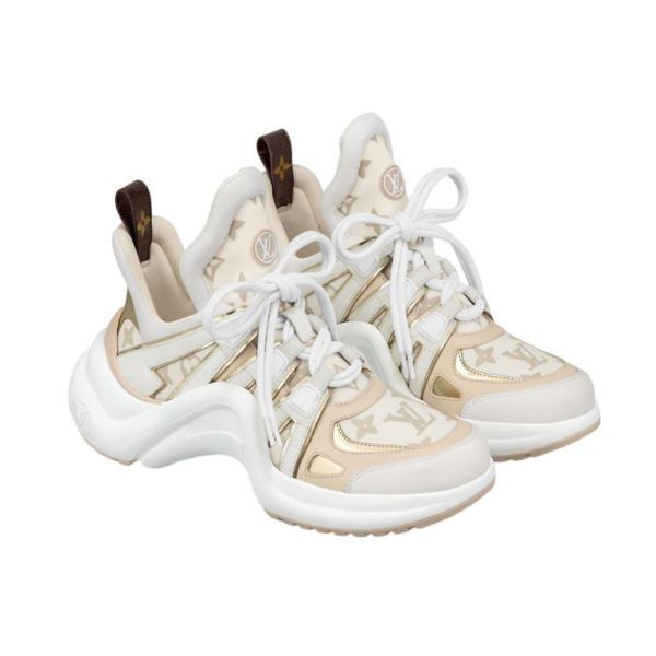 LV Archlight trainer white gold