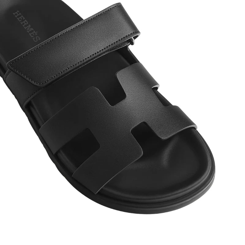 Hermes Chypre Sandal All Black