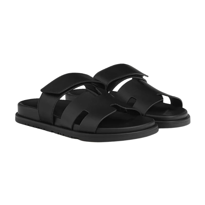 Hermes Chypre Sandal All Black