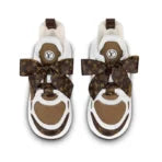 LV Archlight trainer white, brown with Plaid Ribbon' Women's