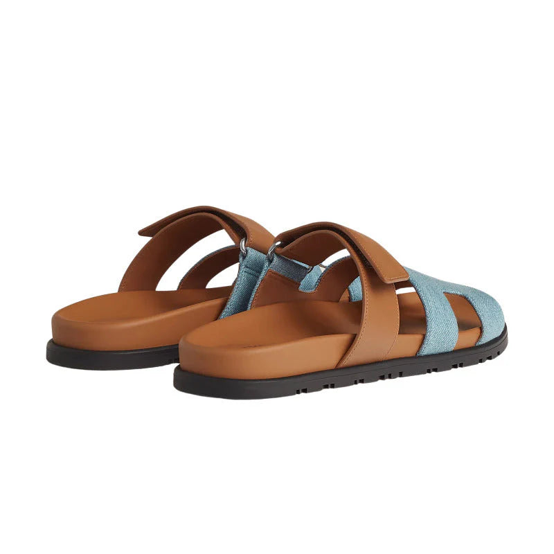 Hermes Chypre Sandal bleu clair