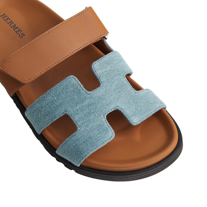 Hermes Chypre Sandal bleu clair