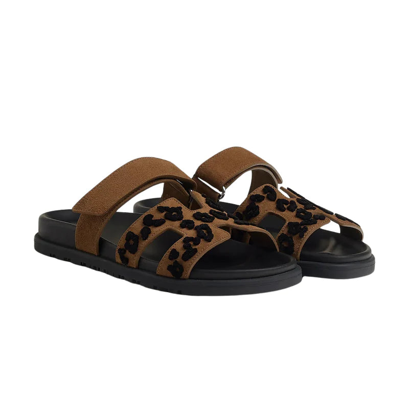 Hermes Chypre Sandal brun fumé / noir