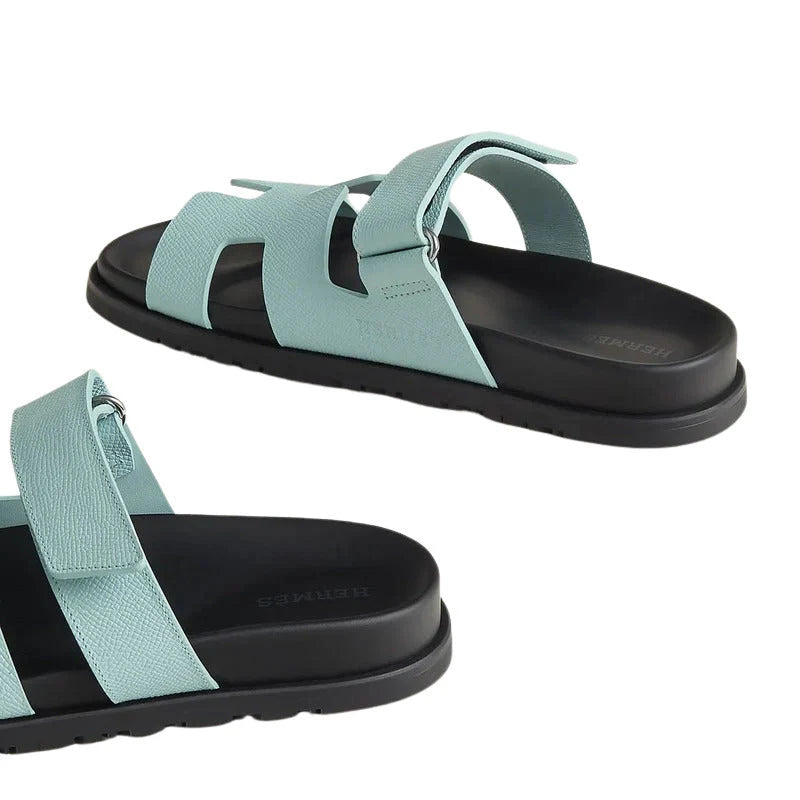 Hermes Chypre Sandal blue cristaux