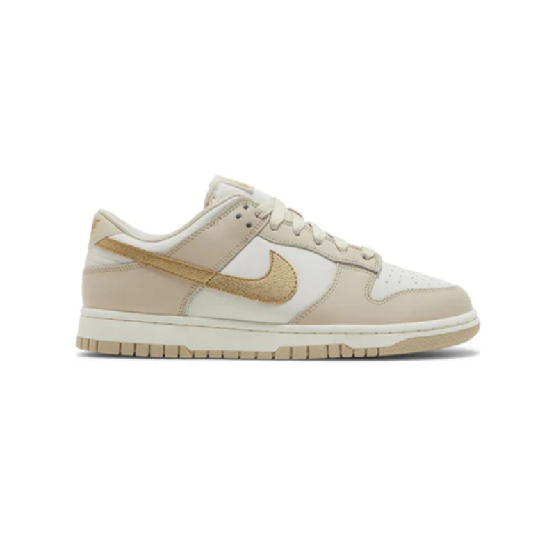 Nike Dunk low gold swoosh