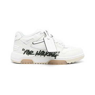 OFF-WHITE Out Of Office OOO Low Tops For Walking White Black