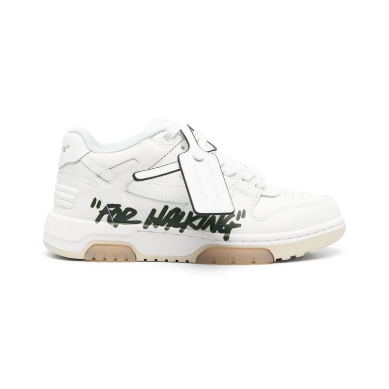 OFF-WHITE Out Of Office OOO Low Tops For Walking White Black