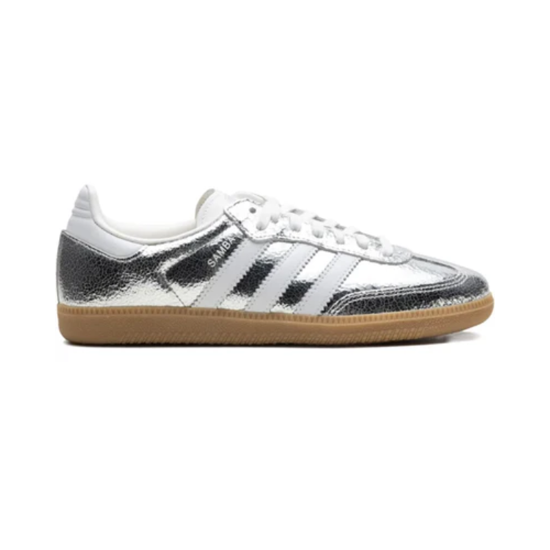 adidas Samba OG "Silver Metallic Cracked Leather