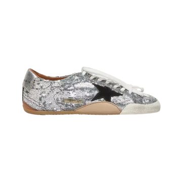 Golden Goose True-Star silver sequins with a black star