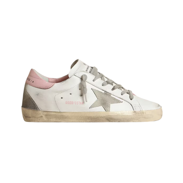 Golden Goose Super-Star white leather upper gray suede star
