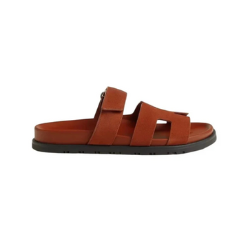 Hermes Oran sandal marron muscovado