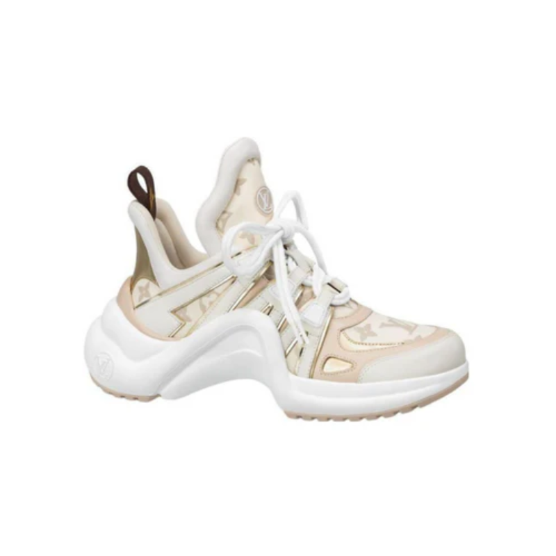 LV Archlight trainer white gold