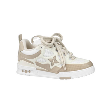LV trainer SK8 LOW TOP beige white