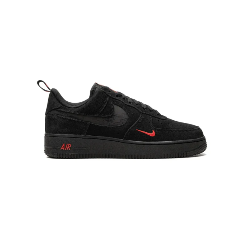 Nike Air Force 1 Low Multi-Swoosh Black Crimson