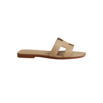 Hermes Oran Sandal Beige/Lin