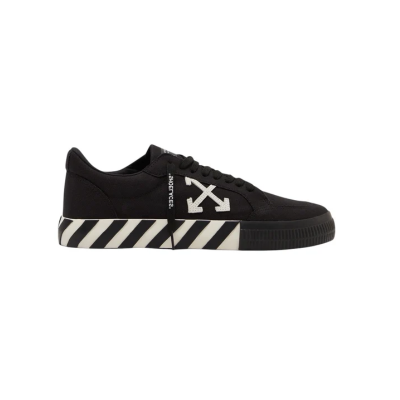OFF-WHITE Vulcanized Low Canvas Black White
