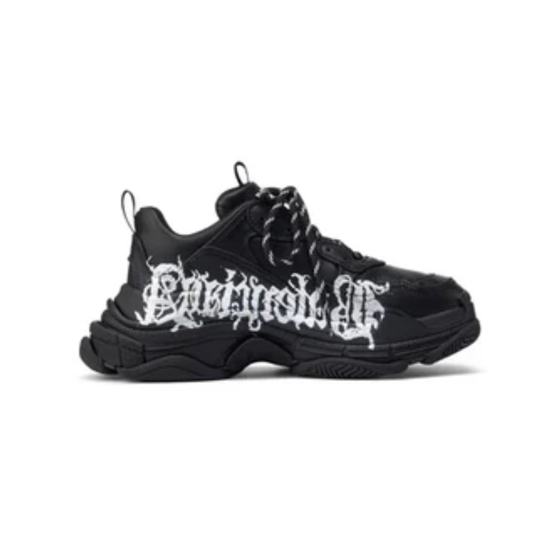 Balenciaga Triple S Diy Metal ‘Black White’