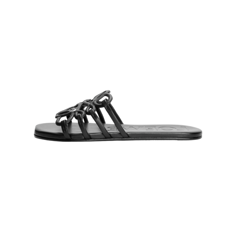 LOEWE Petal Anagram slides black