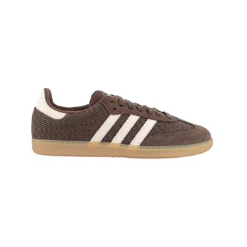 Adidas Samba OG shoes in the "Earth Strata Wonder White Magic Beige"