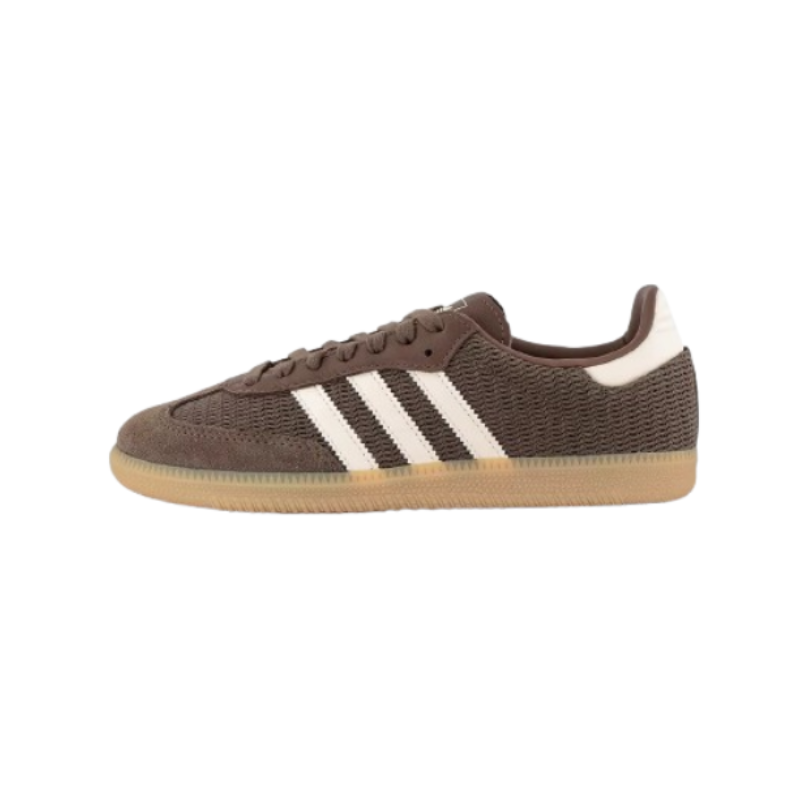 Adidas Samba OG shoes in the "Earth Strata Wonder White Magic Beige"