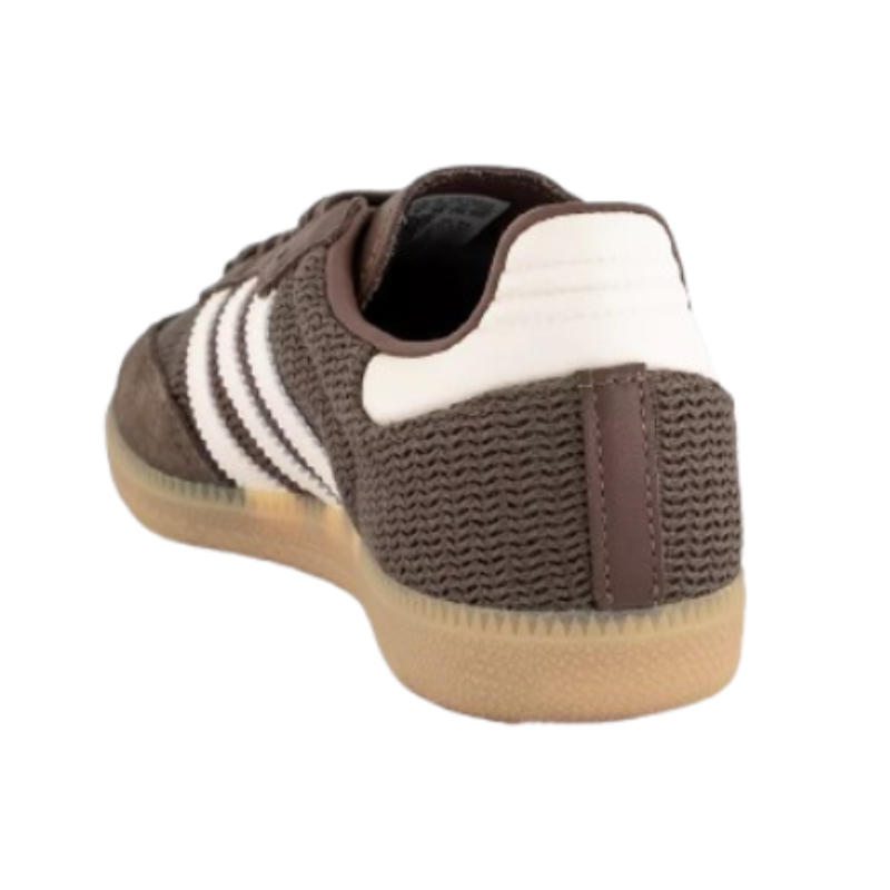 Adidas Samba OG shoes in the "Earth Strata Wonder White Magic Beige"