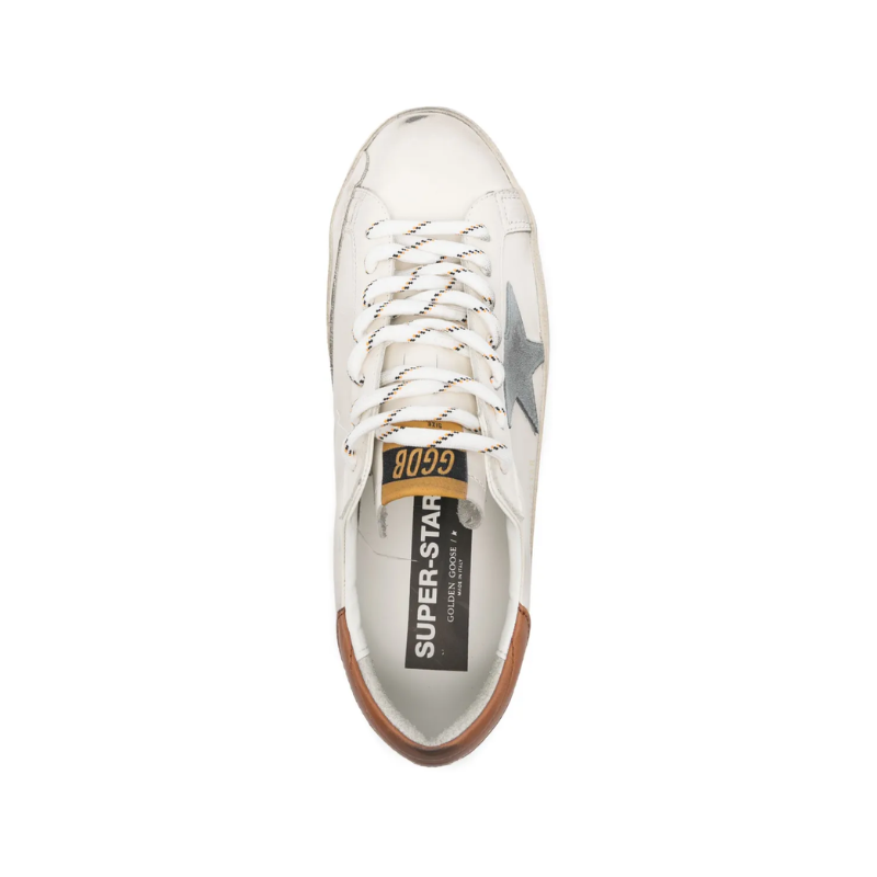 Golden Goose Super-Star - White front lace-up fastening