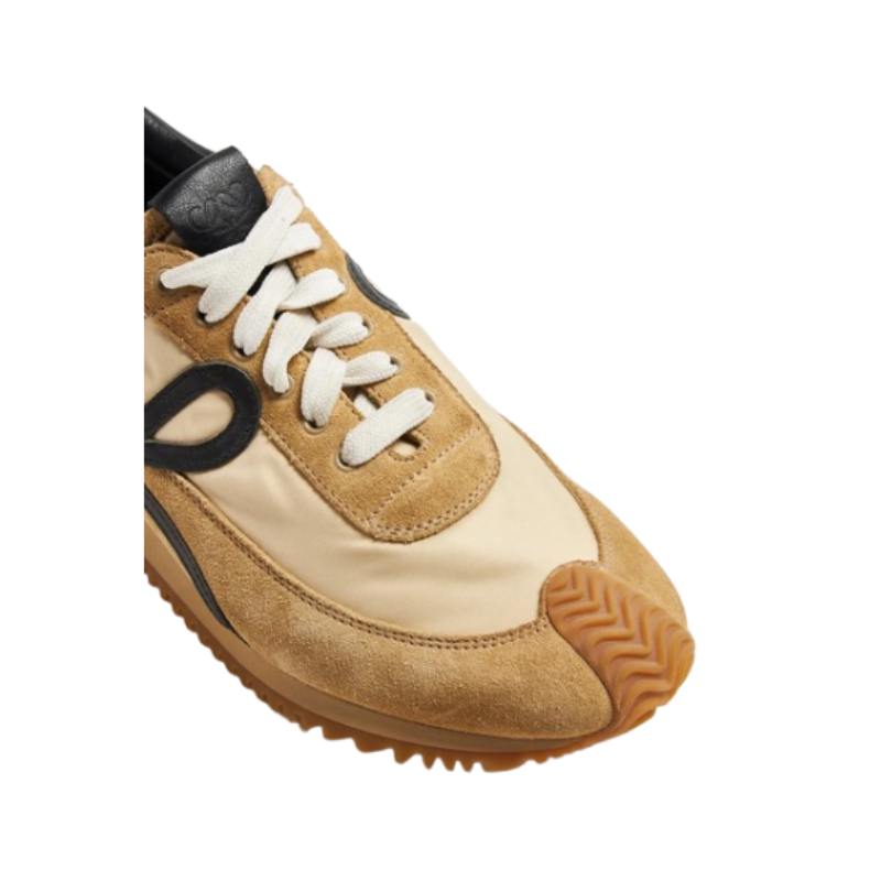 LOEWE multi-panel lace-up sneakers Gold/Black