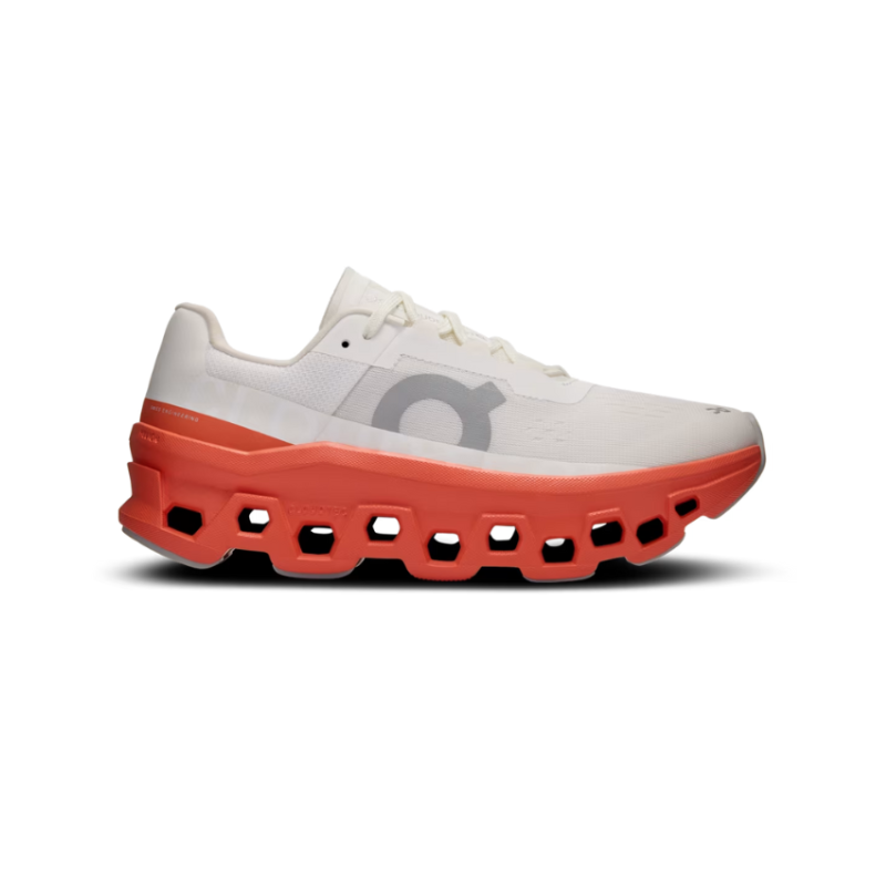 On Running CloudMonster Running Shoe – White/Orange