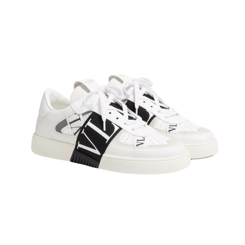 Valentino Garavani VL7N leather sneakers - White Black